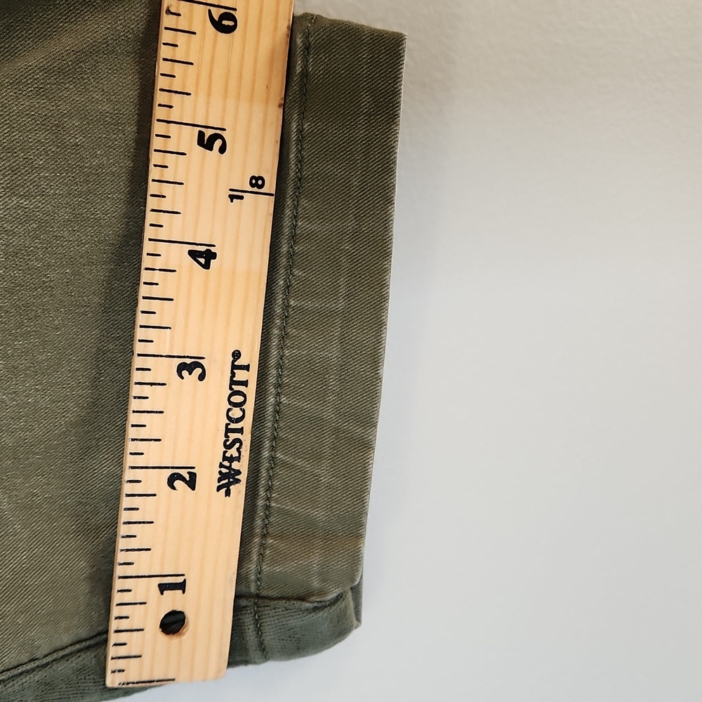 Old Navy Moss Landing Green Pixie Chino Pants Size 10 – High-Rise Skinny Ankle - Picture 8 of 13